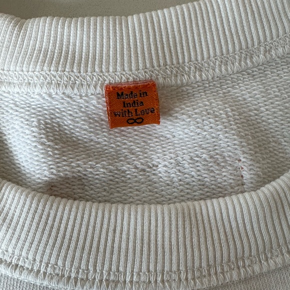 Coniglio Palm Beach White Embroidered Bunny Pullover Crest Sweatshirt - Picture 8 of 11